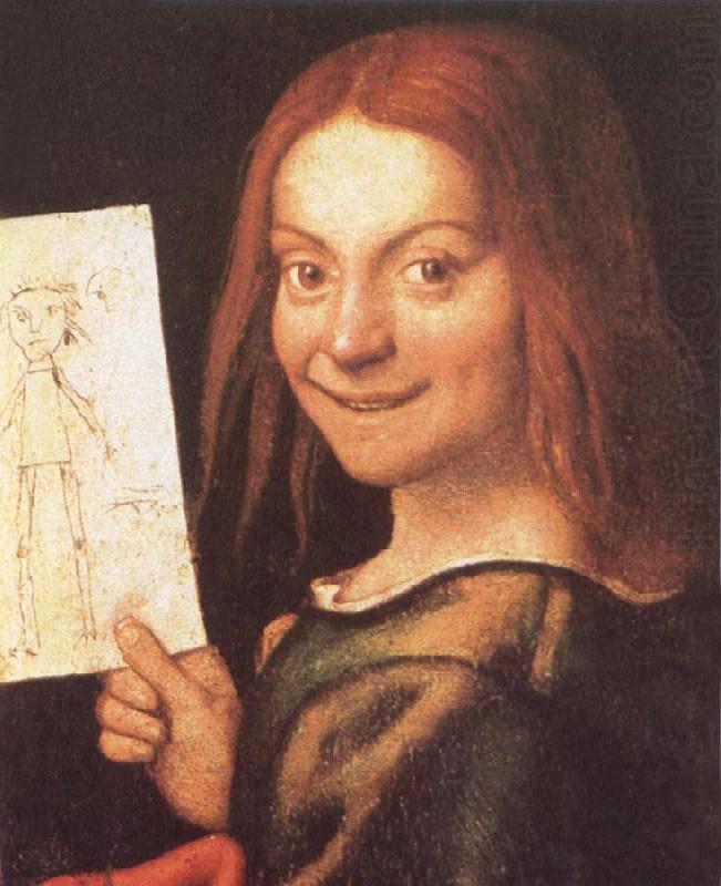 CAROTO, Giovanni Francesco Red-Headed Youth Holding a Drawing china oil painting image